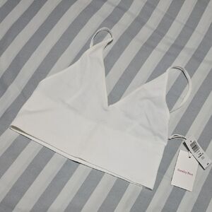 Sunday Best Pure White V-Neck Bandeau